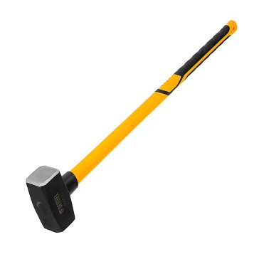 Изображение товара Кувалда Denzel 11023, 4000 г, кованая, фибергласовая рукоятка c TPR покрытием, 880 мм 