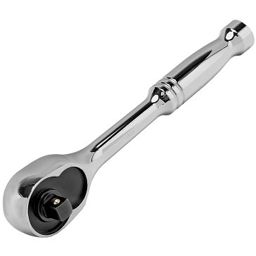 Изображение товара Ключ-трещотка Gross 14050, 1/4", CrV, 120 зубьев, цельнометаллический, хром