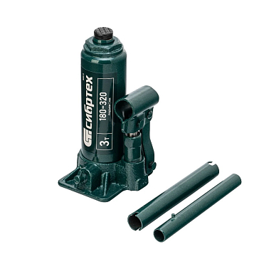 Изображение товара Гидравлический бутылочный домкрат Сибртех 50813 3 тонны 180-320 мм кейс