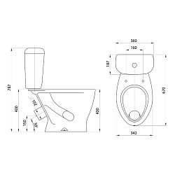 Унитаз-компакт Santeri Воротынский
