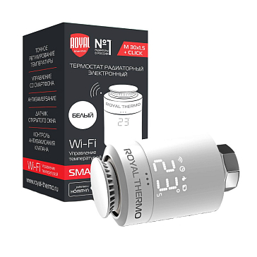 Изображение товара Термостат радиаторный электронный Royal Thermo Smart Heat Италия М30х1.5