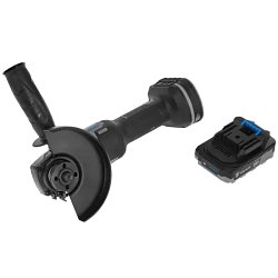 Шлифмашина угловая бесщеточная Deko DKAG20 063-4026 (Li-Ion, 3 Ач, 9000 оборотов/мин, вес 2.13 кг) 