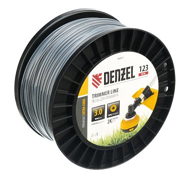 Изображение товара Леска для триммера Denzel EXTRA CORD 3,0мм х 123м