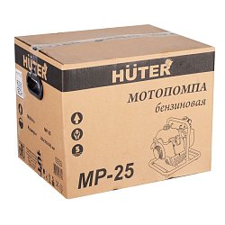 Бензиновая мотопомпа Huter MP-25 (малогабаритная, 2х тактный двигатель, чистая вода)