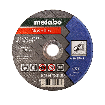 Изображение товара Отрезной круг по стали Metabo Novoflex 616448000 (150x3 мм)