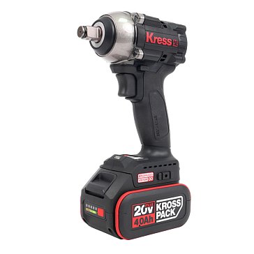 Изображение товара Аккумуляторный мощный ударный гайковерт Kress KU272.2 бесщеточный 20В 400Нм кейс