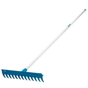 Изображение товара Пластиковые грабли Palisad LUXE 61739, усиленные, 430 мм, 13 зубьев, металлический черенок