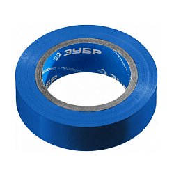 Изолента Зубр Электрик-10 1233-73_z02 синяя ПВХ, 10м х 15мм 