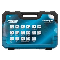 Набор инструментов Gross 14156 (76 предметов, CrV 1/4", 1/2")