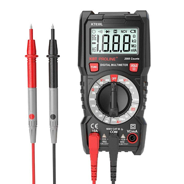 Изображение товара Цифровой мультиметр KT830L PROLINE 79127 - измерение напряжения тока тестирование сопротивления