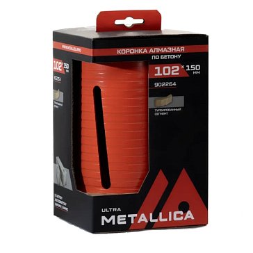 Изображение товара Коронка Metallica Ultra 902264, алмазная, сегментная, удлин.,102x150 мм, М16, без хвостовика, по бетону