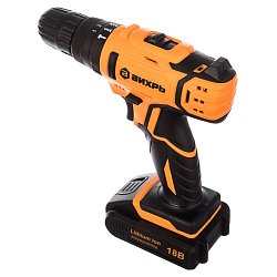 Аккумуляторная ударная дрель-шуруповерт Вихрь ДА-18Л-2КУ 72/14/17 (напряжение 18v, емкость 2 Ач)