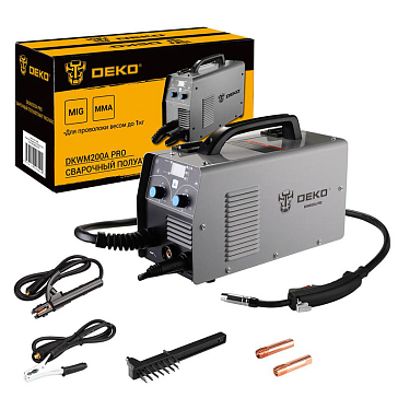 Изображение товара Сварочный полуавтомат Deko DKWM200A PRO MIG/MAG 200A