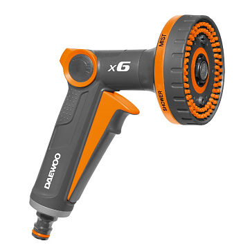 Изображение товара Пистолет-распылитель Spray Gun x6 Daewoo DWG 3030 легко подключается и имеет 6 режимов работы для э