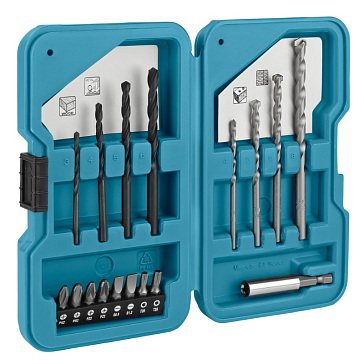 Изображение товара Набор насадок Makita Square D-40200, 17 шт для сверления