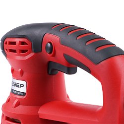 Орбитально-шлифовальная машина по дереву Зубр ЗОШМ-450-125 (работа с пылесосом, вес 2 кг)