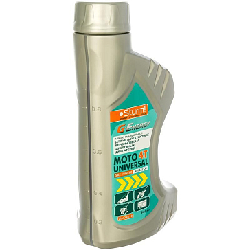 Изображение товара Масло моторное минеральное G-Energy Universal Moto 4t (0,946 л) для четырехтактных двигателей мототехники Sturm OM0401B