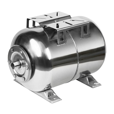 Изображение товара Гидроаккумулятор горизонтальный Unipump H24 нержавеющая сталь для водоснабжения 24л