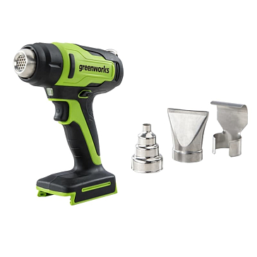 Изображение товара Строительный фен аккумуляторный Greenworks G24HG 3400207 (24V, без АКБ и ЗУ)
