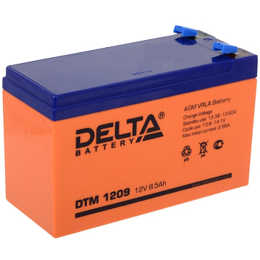 Изображение товара Аккумулятор UPS Delta DTM 1209 12V 9Ah AGM свинцово-кислотный