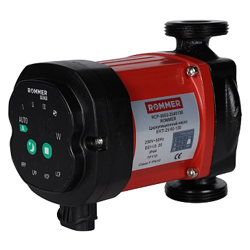 Изображение товара Циркуляционный насос Rommer ERTI 25/40-130 с теплоизоляцией для систем отопления и кондиционировани
