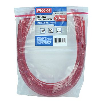 Изображение товара Леска для триммера Союз ТЛ3535-2.4-4-30 универсальная высокое качество