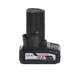 Аккумуляторный туннельный блок Интерскол 2400.016 БА-1.5/18, 1.5 А/ч, 18 В, Li-ion