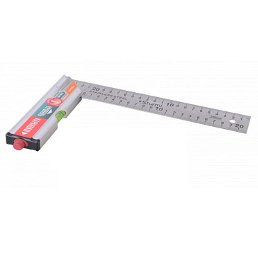 Изображение товара Угольник Sturm 2020-06-250 комбинированный с уровнем и карандашом, 250 мм